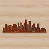 Beautiful Urban Landscape SVG A modern city skyline illustration with detailed skyscrapers and urban architecture.