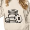 Beautiful Digital Coins Illustration Illustrative coins in a digital format, suitable for cutting machines or laser cutters.