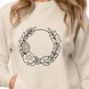 Floral Wreath Design Vector Art A floral design in vector format, suitable for cutting machines like Cricut or laser cutting.