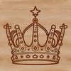 Regal Digital Icon A digital crown illustration in vector format.