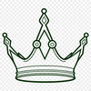 Regal Ornament Vector Graphics A graphic illustration of a regal crown with ornate details, suitable for editing in vector design software.