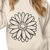 Beautiful Vector Daisy Illustration A detailed illustration of a daisy flower in vector format, suitable for cutting machines or laser engraving.