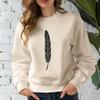 Delicate White Feather Texture A single white bird feather with subtle texture details.