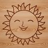 Beautiful Sun Graphic A simple graphic representation of the sun for design use.