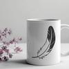 Beautiful Vector Graphic Element An isolated vector graphic representation of a feather with sharp lines and points.