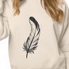 Single Feather Vector Graphic Illustration A free digital illustration of a single feather, designed as a vector graphic.