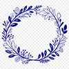 Floral Wreath Vector Graphic A floral wreath designed as a vector graphic, suitable for digital editing and printing.