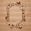 Decorative Frame with Elegant Design A digital illustration of a decorative frame with intricate design elements.
