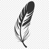 Free Delicate Feather Design SVG File A single feather with smooth curves and delicate texture, suitable for vector designs in Illustrator or Procreate.