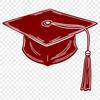 Minimalist Cap Design Vector Graphic A minimalist graduation cap icon designed as a vector graphic.