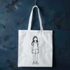 A young girl illustration in a vector format suitable for various cutting machines and design software.