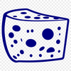 Customizable Cheese Graphic Vector art image of a block of cheese, designed for customization with graphics software like Procreate and Illustrator.