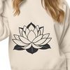 Elegant Sacred Blossom SVG A stylized illustration of a lotus flower, suitable for digital and print applications.