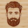Free Clipart of a Man with Beard A stylized illustration of an adult male figure with a beard.