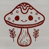Mushroom Illustration for Digital Crafts A detailed illustration of a mushroom, suitable for digital crafts and DIY projects.