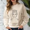 Female royalty depicted in a simplified vector design.
