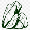 Rough Stone Texture Illustration A vector illustration of a rough-hewn rock with textured surface.