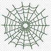 Delicate Intricate Web Design A digital illustration of a delicate spider web made up of intricate lines and shapes.