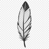 Vector Feather Clip Art Design A simple, scalable vector graphic illustration of a feather in various shapes and forms.