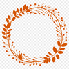 Beautiful Botanical Wreath Clip Art A floral wreath design suitable for vector art and digital cutting.