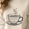 Adorable Teacup Design A simple design illustration of a teacup, suitable for digital crafting and cutting machines.