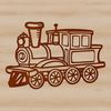 Train illustration in vector format for digital design.