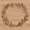 A floral wreath design created as a vector art file, suitable for cutting machine use such as Cricut.