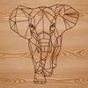 A detailed illustration of an elephant, designed as a vector graphic for various applications.