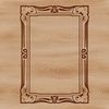 A digital illustration of a decorative frame, designed as a vector graphic.