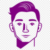 Male Character Clip Art SVG Clip art image of a man suited for use in graphic design projects.