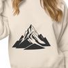 A detailed illustration of a mountain landscape with peaks and valleys, created as a scalable vector graphic (SVG) design.