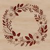 A digital floral wreath design created in vector format, suitable for various cutting machines and software.