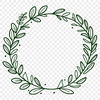 Elegant Digital Wreath Template A digital floral wreath design made in vector format.