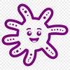 Single Microbe SVG Design An illustration of a single bacterial cell, suitable for graphic design projects.