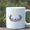 Royal Thorn Design Vector SVG vector design of a Crown of Thorns, a symbol with religious significance.