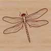 Dragonfly Silhouette Design An SVG design of a dragonfly, suitable for digital cutting machines or laser engraving.