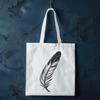 Detailed Feather SVG Cutout Template A detailed SVG illustration of a feather in various positions and orientations.
