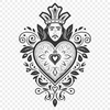 Heart of Faith Symbol Sacred Heart icon in vector format, suitable for digital use.