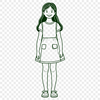 Free SVG Clip Art Design Download Colorful girl clip art designed with precision using vector tools in SVG.
