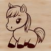 Elegant Equine Design A digital illustration of a horse, suitable for vector design and commercial or personal projects.