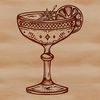 Glassware Illustration An SVG vector design of a drink with garnishes served in a glass.