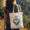 Heartfelt Icon Religious iconography vector art illustration of the Sacred Heart.