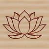 Lotus Flower Symbolism A stylized illustration of the lotus flower, a symbol often associated with Eastern religions.