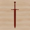 Traditional Sword Vector Art An intricately designed vector art representation of a traditional sword suitable for various applications.