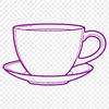 Free Vector Teacup Graphic Vector illustration of a teacup, suitable for graphic design and crafting projects.