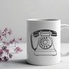 SVG Telephone Illustration A high-quality vector illustration of a telephone.