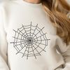 Beautiful Spider Web SVG Clip Art A delicate, intricately detailed spider web design created in vector format.