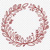 A floral wreath design created with vector graphics for digital use.