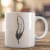 Colorful Single Feather Design A digital illustration of a single feather in various colors.