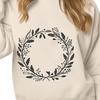 Beautiful Floral Template A floral design used as a template for crafting or digital art projects.